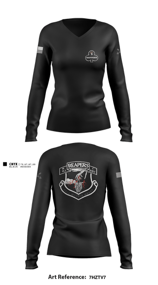 Women's Long Sleeve Vneck Shirt, , Army, Teamtime, Team time, sublimation, custom sports apparel, team uniforms, spirit wear, spiritwear, sports uniforms, custom shirts, team store, custom team store, fundraiser sports, apparel fundraiser