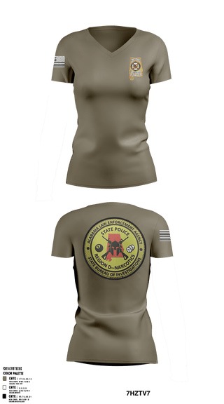 Women's Short Sleeve Vneck Shirt, , Police, Teamtime, Team time, sublimation, custom sports apparel, team uniforms, spirit wear, spiritwear, sports uniforms, custom shirts, team store, custom team store, fundraiser sports, apparel fundraiser