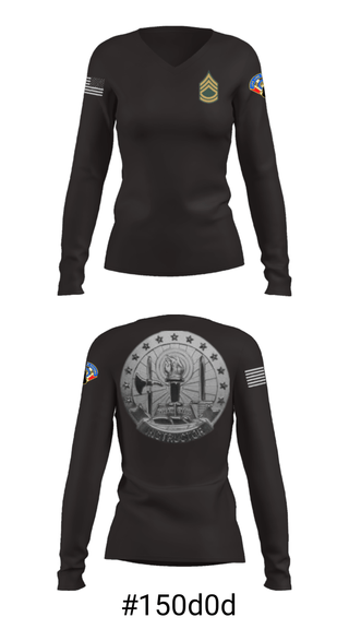 Women's Long Sleeve Vneck Shirt, , Army, Teamtime, Team time, sublimation, custom sports apparel, team uniforms, spirit wear, spiritwear, sports uniforms, custom shirts, team store, custom team store, fundraiser sports, apparel fundraiser
