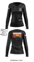USS Retirement 63512088 Women's Long Sleeve V-neck Shirt - 3