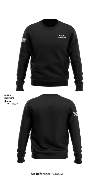 B BTRY 4-133FAR 53074900 Crew Neck Sweatshirt - 5