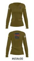 Nittany Lion Battalion 19698812 Women's Long Sleeve V-neck Shirt - 37