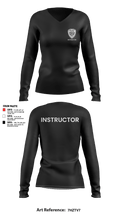 Richmond Police Instructors 34175667 Women's Long Sleeve V-neck Shirt - 11