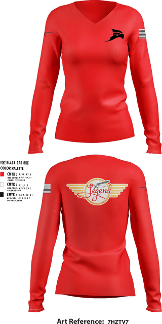 Women's Long Sleeve Vneck Shirt, N1522W, Air Force, Teamtime, Team time, sublimation, custom sports apparel, team uniforms, spirit wear, spiritwear, sports uniforms, custom shirts, team store, custom team store, fundraiser sports, apparel fundraiser