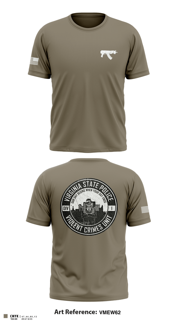 Short Sleeve Performance Shirt, Violent Crimes Unit, Police, Teamtime, Team time, sublimation, custom sports apparel, team uniforms, spirit wear, spiritwear, sports uniforms, custom shirts, team store, custom team store, fundraiser sports, apparel fundraiser