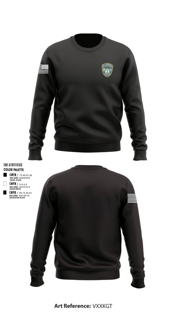 Crew Neck Sweatshirt, SGPD, Police, Teamtime, Team time, sublimation, custom sports apparel, team uniforms, spirit wear, spiritwear, sports uniforms, custom shirts, team store, custom team store, fundraiser sports, apparel fundraiser