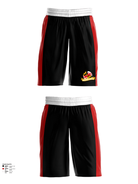 Mens Basketball Shorts, Mid Maryland Boys Basketball, Men's Basketball, Teamtime, Team time, sublimation, custom sports apparel, team uniforms, spirit wear, spiritwear, sports uniforms, custom shirts, team store, custom team store, fundraiser sports, apparel fundraiser
