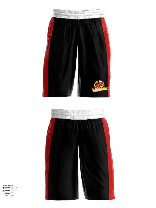 Mens Basketball Shorts, Mid Maryland Boys Basketball, Men's Basketball, Teamtime, Team time, sublimation, custom sports apparel, team uniforms, spirit wear, spiritwear, sports uniforms, custom shirts, team store, custom team store, fundraiser sports, apparel fundraiser