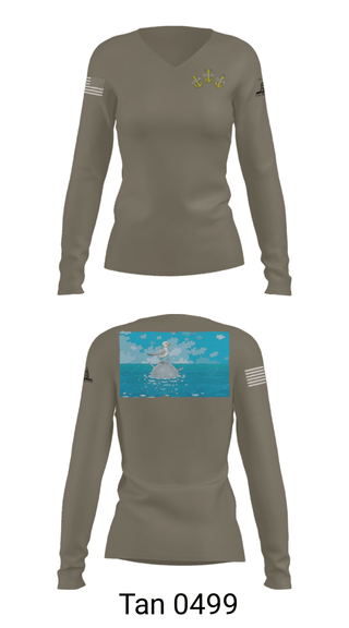 Women's Long Sleeve Vneck Shirt, , Navy, Teamtime, Team time, sublimation, custom sports apparel, team uniforms, spirit wear, spiritwear, sports uniforms, custom shirts, team store, custom team store, fundraiser sports, apparel fundraiser