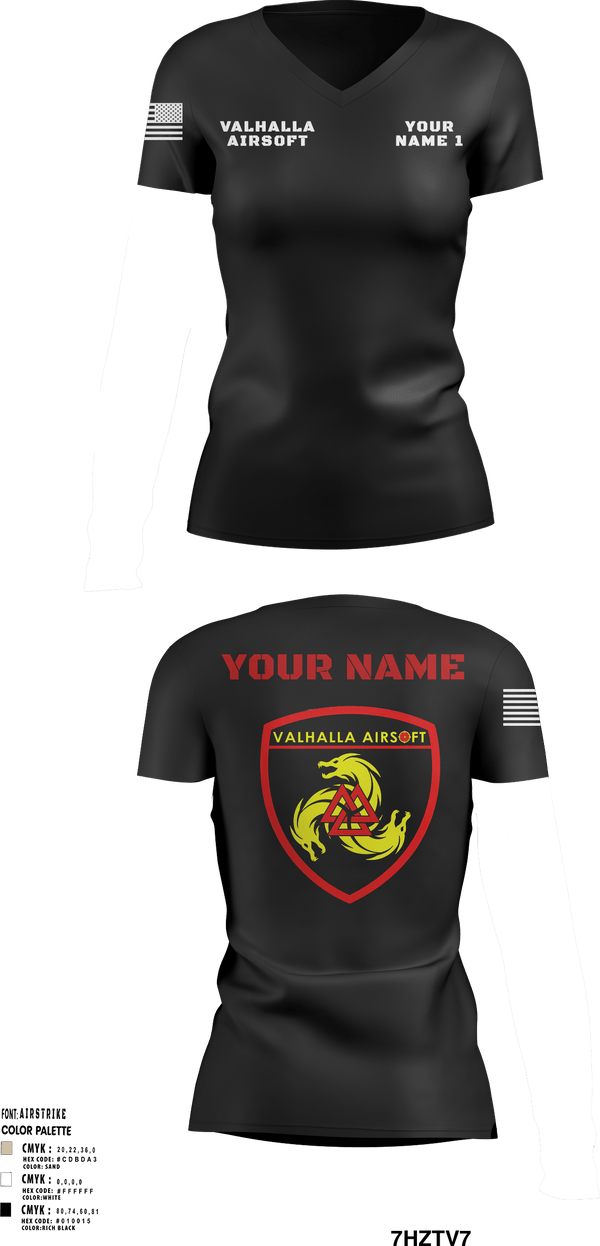 Women's Short Sleeve Vneck Shirt, , Army, Teamtime, Team time, sublimation, custom sports apparel, team uniforms, spirit wear, spiritwear, sports uniforms, custom shirts, team store, custom team store, fundraiser sports, apparel fundraiser