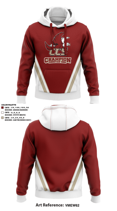 Champion Christian School Eagles 83069442 Hoodie - 3