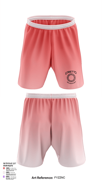 Loretto Fire Department 21936347 Athletic Shorts With Pockets - 1
