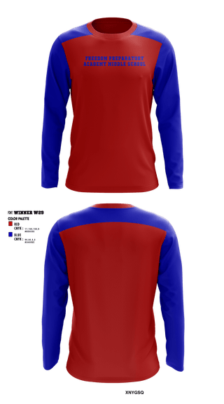 Long Sleeve Performance Shirt, Freedom Preparatory Academy Middle School, Spirit Store, Teamtime, Team time, sublimation, custom sports apparel, team uniforms, spirit wear, spiritwear, sports uniforms, custom shirts, team store, custom team store, fundraiser sports, apparel fundraiser