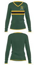 Hamilton Middle School Basketball 55550023 Women's Long Sleeve V-neck Shirt - 33