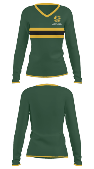 Women's Long Sleeve Vneck Shirt, Hamilton Middle School Basketball, Women's Basketball, Teamtime, Team time, sublimation, custom sports apparel, team uniforms, spirit wear, spiritwear, sports uniforms, custom shirts, team store, custom team store, fundraiser sports, apparel fundraiser