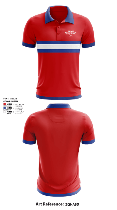 Lone Star Disc 28808246 Short Sleeve Performance Polo - 1