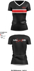 UNlimitEDUNlimitED 19296059 Women's Short Sleeve V-neck Shirt - 2