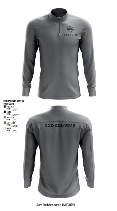 Stealth customs 84323734 Quarter Zip Jacket - 9