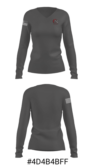 Women's Long Sleeve Vneck Shirt, Curtis Baptist High School Soccer, Men's Soccer, Teamtime, Team time, sublimation, custom sports apparel, team uniforms, spirit wear, spiritwear, sports uniforms, custom shirts, team store, custom team store, fundraiser sports, apparel fundraiser