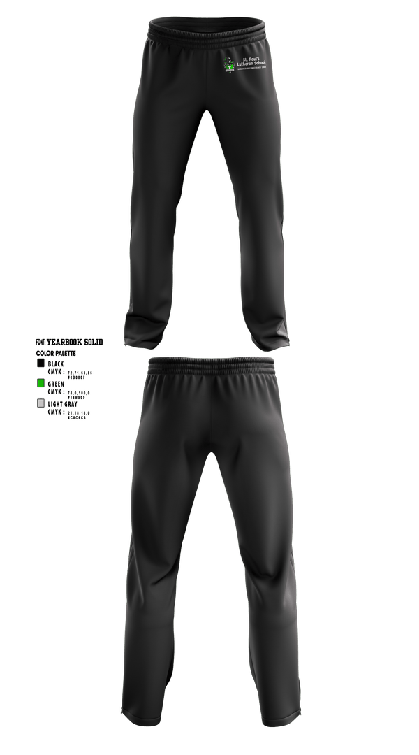 Sweatpants, St Pauls Evangelical Lutheran School, Spirit Store, Teamtime, Team time, sublimation, custom sports apparel, team uniforms, spirit wear, spiritwear, sports uniforms, custom shirts, team store, custom team store, fundraiser sports, apparel fundraiser