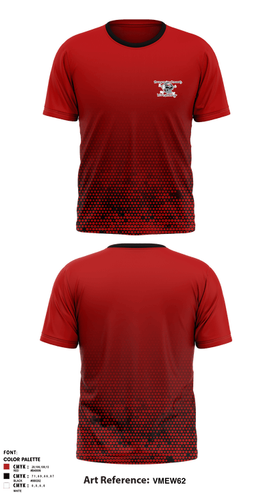 Brazoria County Wrestling 63936891 Short Sleeve Rash Guard Shirt - 1