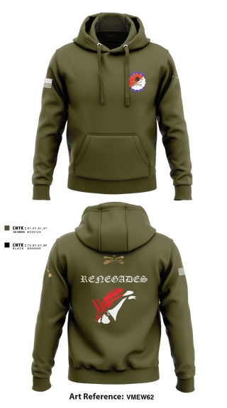 Hoodie, Renegades, Army, Teamtime, Team time, sublimation, custom sports apparel, team uniforms, spirit wear, spiritwear, sports uniforms, custom shirts, team store, custom team store, fundraiser sports, apparel fundraiser
