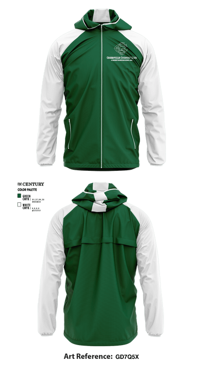 Greenville Country Club Pickleball 97084256 Windbreaker - 1