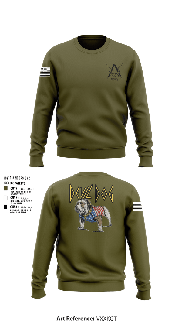 Crew Neck Sweatshirt, Light armored reconnaissance, Marines, Teamtime, Team time, sublimation, custom sports apparel, team uniforms, spirit wear, spiritwear, sports uniforms, custom shirts, team store, custom team store, fundraiser sports, apparel fundraiser