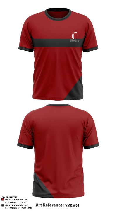Walnut Grove Christian School 44391212 Short Sleeve Performance Shirt - 3