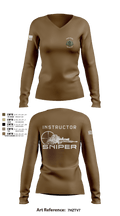 Sniper 2 79628389 Women's Long Sleeve V-neck Shirt - 5