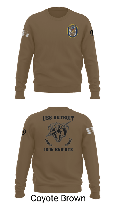 USS Detroit 43379409 Crew Neck Sweatshirt - 8