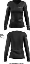 Special Operations Division 76467406 Women's Long Sleeve V-neck Shirt - 1