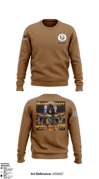 Crew Neck Sweatshirt, , Army, Teamtime, Team time, sublimation, custom sports apparel, team uniforms, spirit wear, spiritwear, sports uniforms, custom shirts, team store, custom team store, fundraiser sports, apparel fundraiser