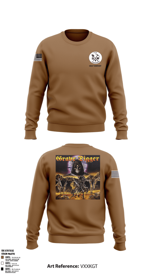 Crew Neck Sweatshirt, , Army, Teamtime, Team time, sublimation, custom sports apparel, team uniforms, spirit wear, spiritwear, sports uniforms, custom shirts, team store, custom team store, fundraiser sports, apparel fundraiser