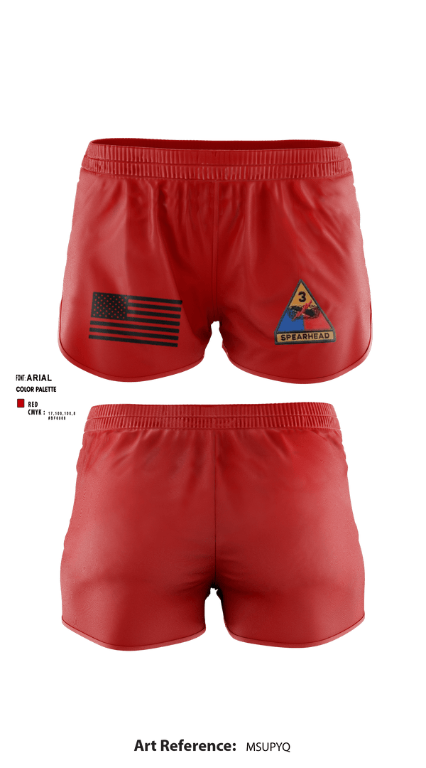 Ranger Panties, CSC 1/32 Armor “Bandits”, , Teamtime, Team time, sublimation, custom sports apparel, team uniforms, spirit wear, spiritwear, sports uniforms, custom shirts, team store, custom team store, fundraiser sports, apparel fundraiser