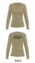 Maximum Effort 31100923 Women's Long Sleeve V-neck Shirt - 41