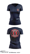 Gallatin Volunteer Fire Department 56059677 Women's Short Sleeve V-neck Shirt - 8