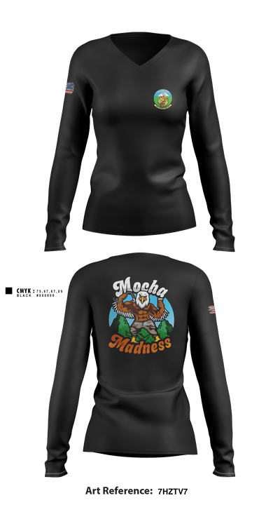 62nd Aerial Port Squadron 88034508 Women's Long Sleeve V-neck Shirt - 1