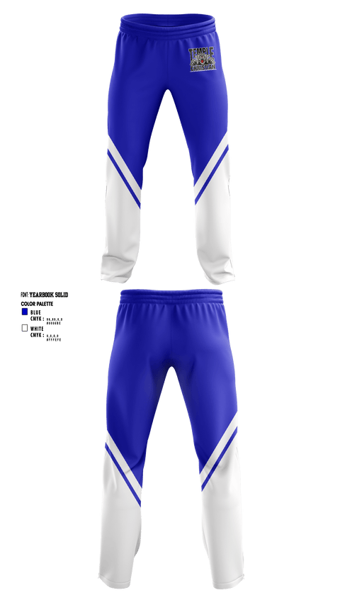 Sweatpants, Temple Christian School, Spirit Store, Teamtime, Team time, sublimation, custom sports apparel, team uniforms, spirit wear, spiritwear, sports uniforms, custom shirts, team store, custom team store, fundraiser sports, apparel fundraiser