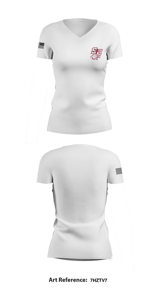 Women's Short Sleeve Vneck Shirt, Santiam Christian School Wrestling, Wrestling, Teamtime, Team time, sublimation, custom sports apparel, team uniforms, spirit wear, spiritwear, sports uniforms, custom shirts, team store, custom team store, fundraiser sports, apparel fundraiser