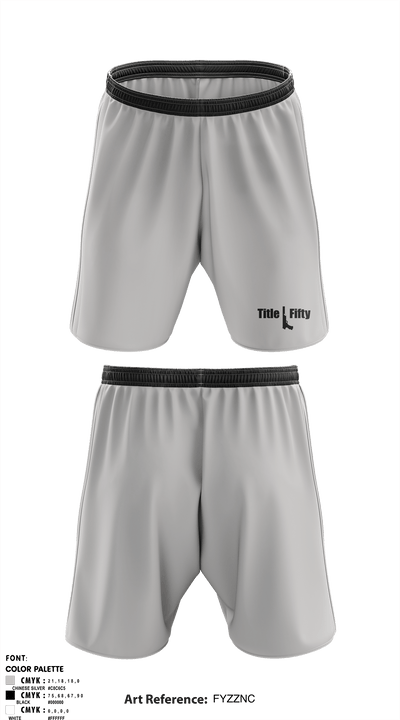 Title Fifty Productions 93543181 Athletic Shorts With Pockets - 1