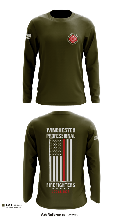 Winchester Fire Department 95741675 Long Sleeve Performance Shirt - 6