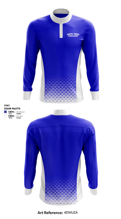 Wirth/Parks Middle School 65185303 Quarter Zip Jacket - 1