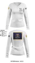1-155th Dixie Thunder 83572891 Women's Long Sleeve V-neck Shirt - 14