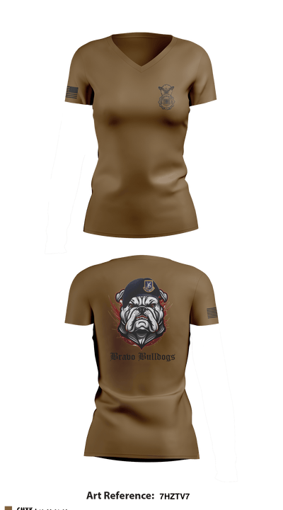 412 SFS 97396603 Women's Short Sleeve V-neck Shirt - 1