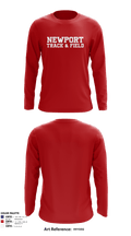 Newport High School Track & Field 49757231 Long Sleeve Performance Shirt - 2
