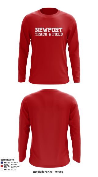 Long Sleeve Performance Shirt, Newport High School Track & Field, Track & Field, Teamtime, Team time, sublimation, custom sports apparel, team uniforms, spirit wear, spiritwear, sports uniforms, custom shirts, team store, custom team store, fundraiser sports, apparel fundraiser