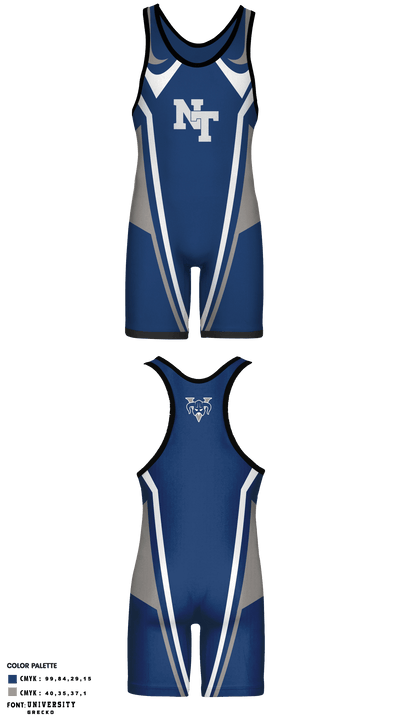 Nashoba Valley Technical High School Wrestling 28400502 Wrestling Singlet - 4