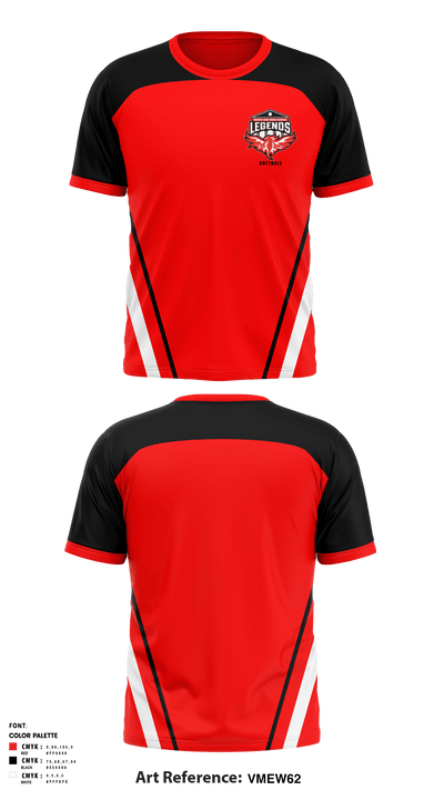 North Side High School Softball 21306920 Short Sleeve Performance Shirt - 1