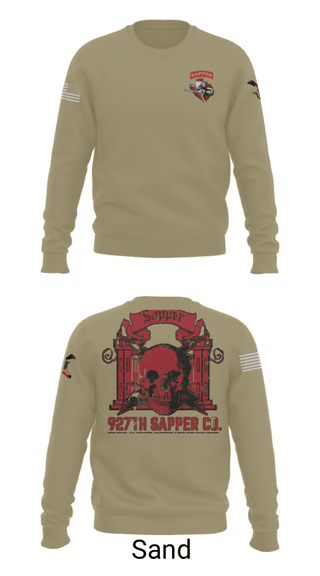 Crew Neck Sweatshirt, , National Guard, Teamtime, Team time, sublimation, custom sports apparel, team uniforms, spirit wear, spiritwear, sports uniforms, custom shirts, team store, custom team store, fundraiser sports, apparel fundraiser